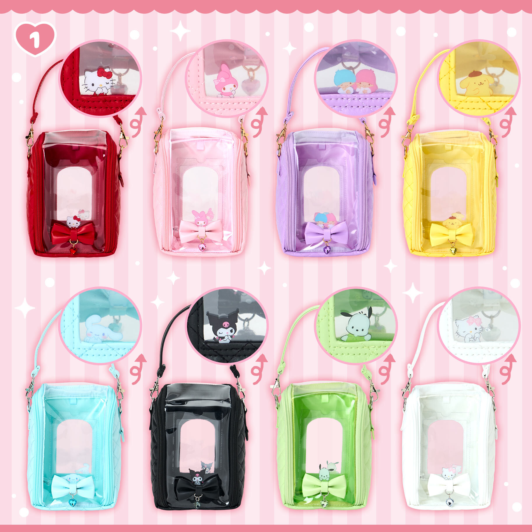 日本 Sanrio 應援系列 - 新設計 蝴蝶結公仔痛袋 應援袋