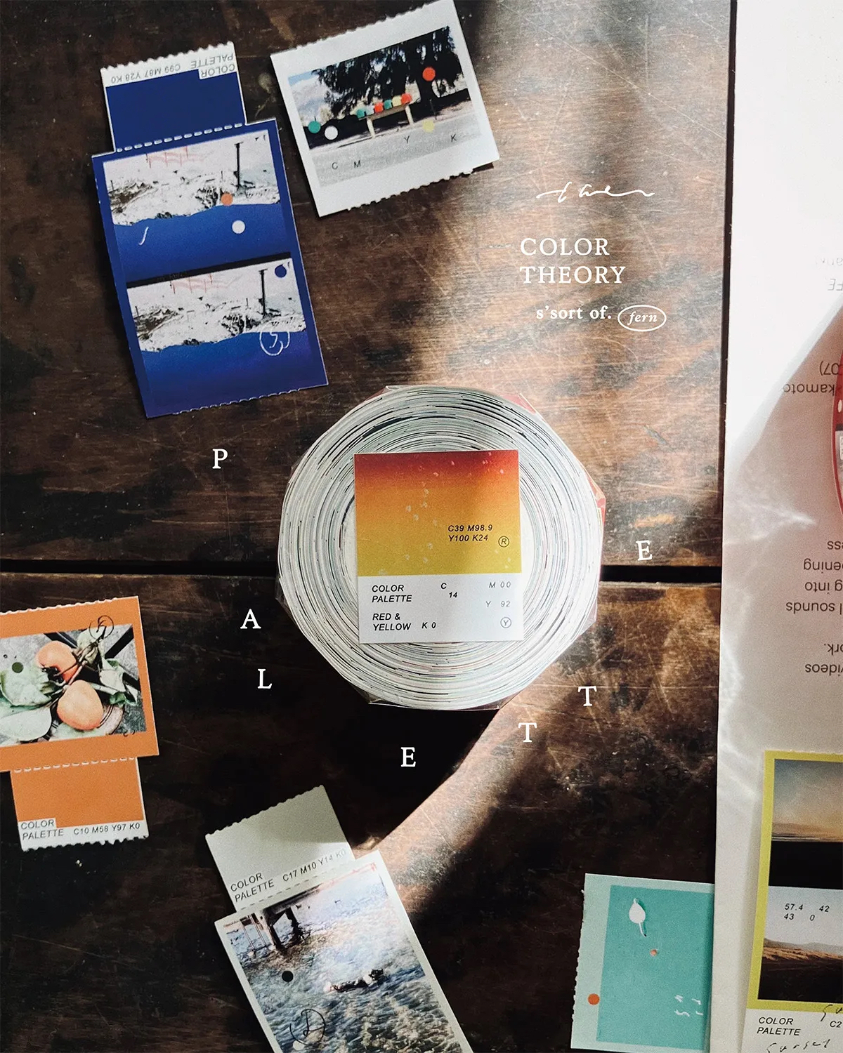 色彩學 𝐏𝐀𝐋𝐄𝐓𝐓𝐄 造型撕線 模造紙膠帶｜台灣 羊君 somesortof.fern