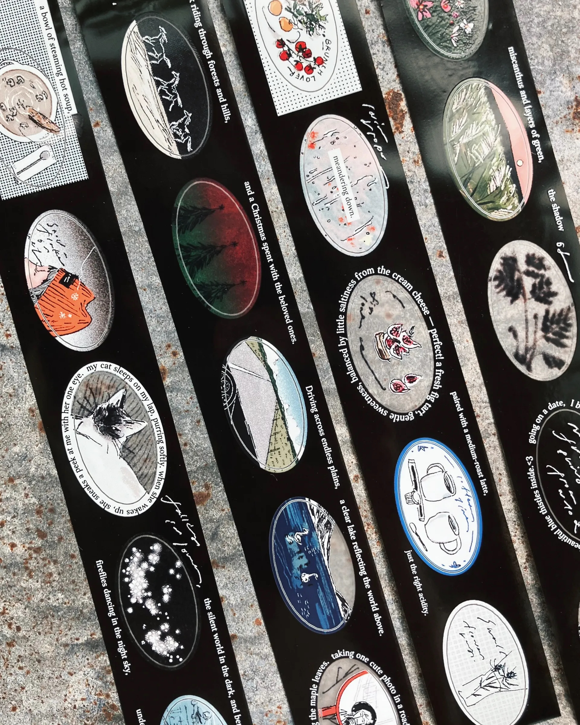 𝐌𝐲 𝐅𝐚𝐯𝐨𝐫𝐢𝐭𝐞 𝐓𝐡𝐢𝐧𝐠𝐬 霧面PET 割型貼紙捲｜台灣 羊君 somesortof.fern