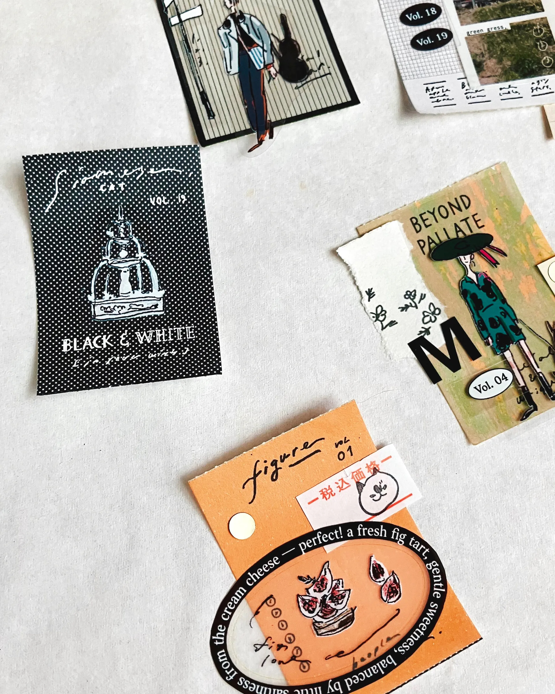 雜誌封面 𝐌𝐚𝐠𝐚𝐳𝐢𝐧𝐞 𝐂𝐨𝐯𝐞𝐫 便條貼紙卷｜台灣 羊君 somesortof.fern