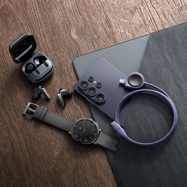ENERGEA Flow Duo 2-in-1 USB C to C + Samsung Watch 1.5M 60W 麻紡布料快充傳輸線