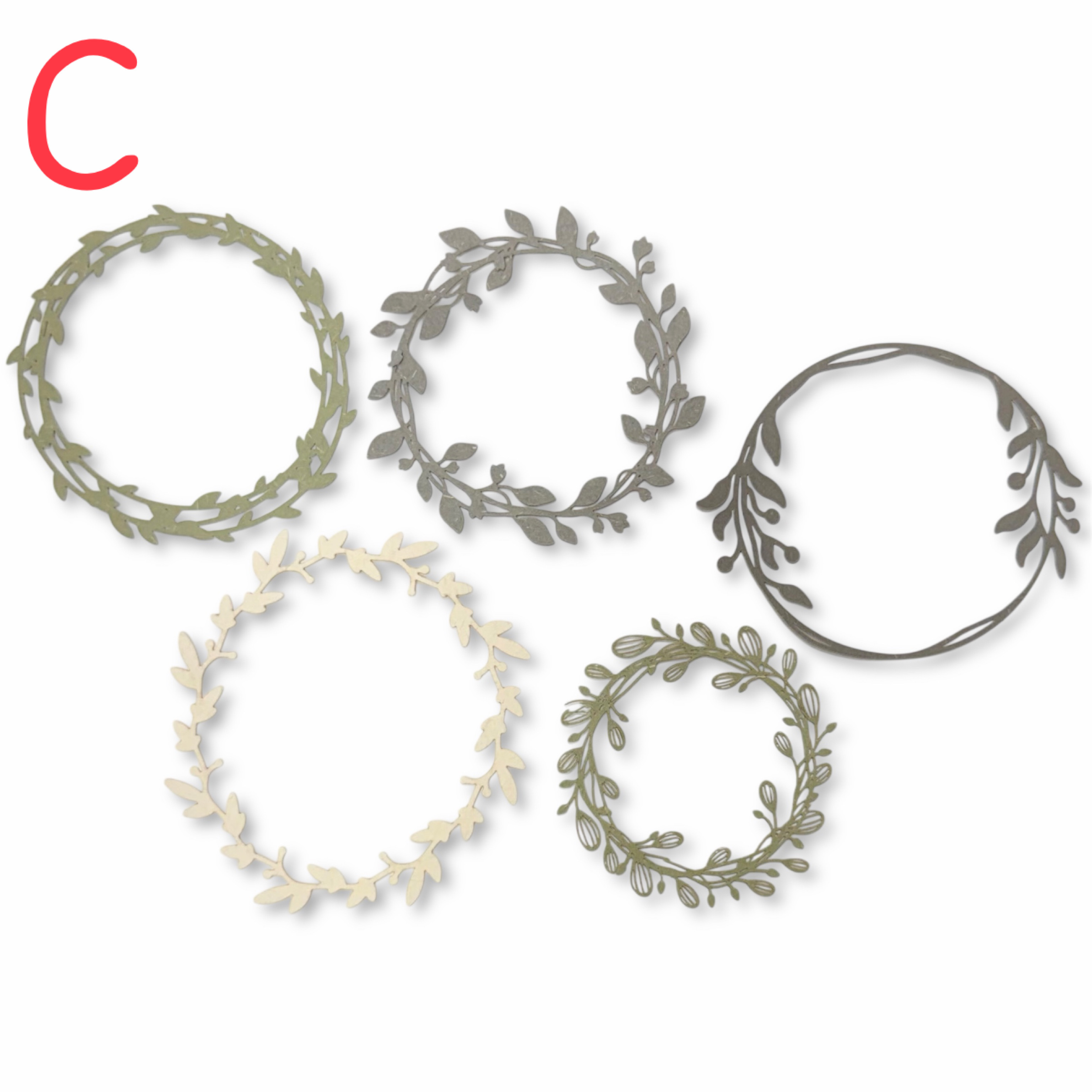 【5分鐘卡片材料包_C 】內含素材、底卡、背景卡各5張  (1包/1份) # 打孔器工具需自備#T9999