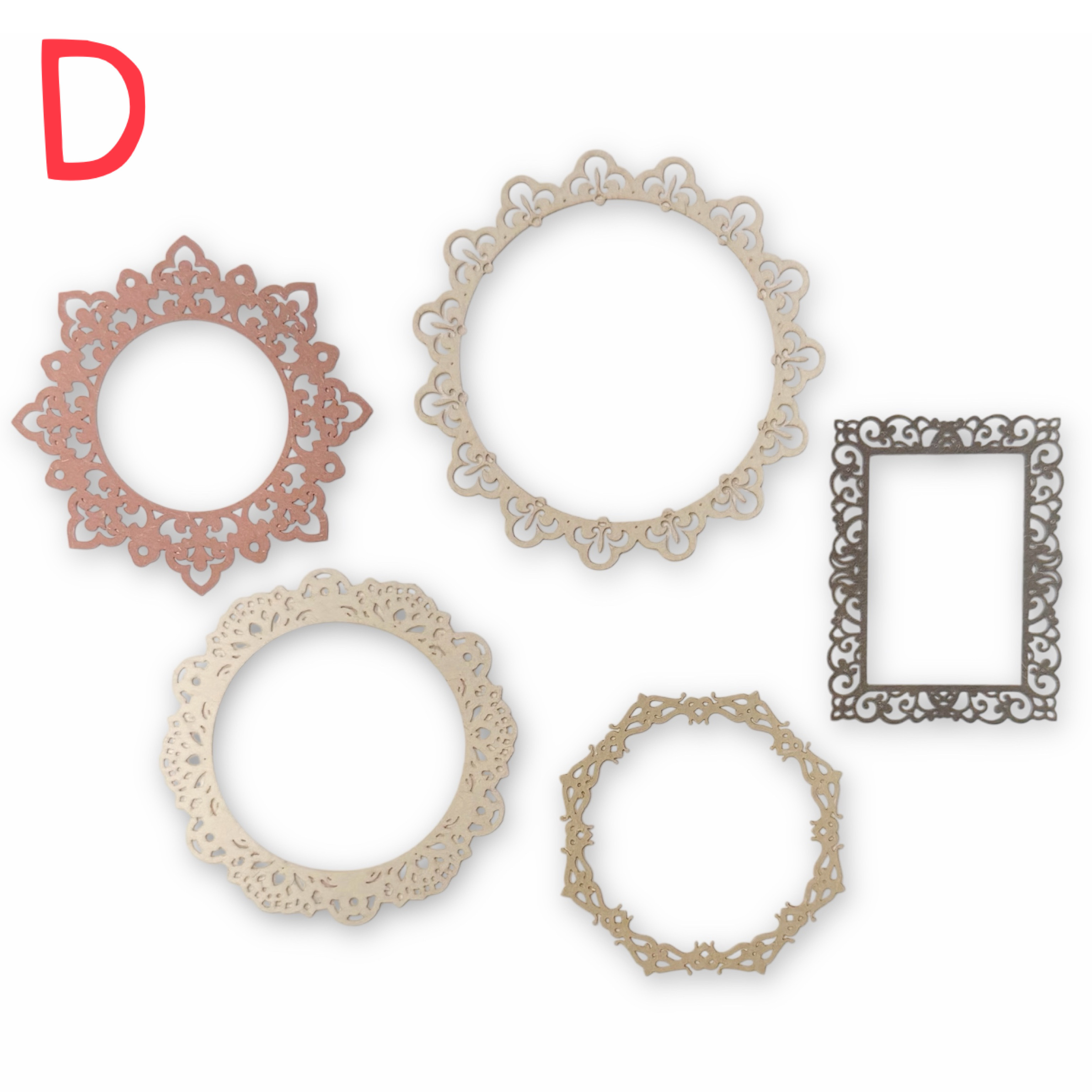 【5分鐘卡片材料包_D 】內含素材、底卡、背景卡各5張 (1包/1份) # 打孔器工具需自備#T9999