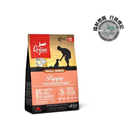 Orijen - 渴望 無穀物天然狗糧系列 小型幼犬配方狗乾糧 1.8KG/4.5KG