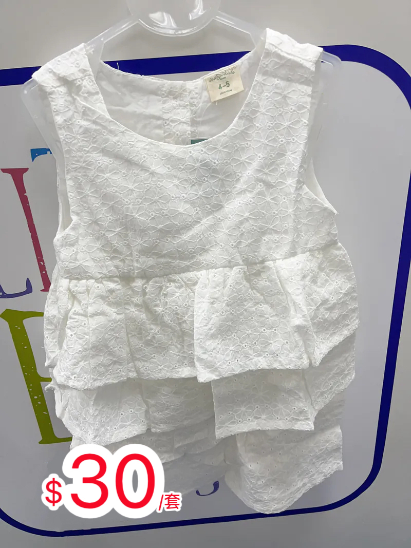 (現貨) LBK-3263白色通花套裝❤️