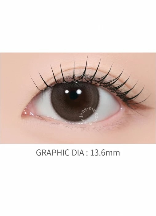 LensMe Cream&Sweet Monthly 13.6mm(Sweet Choco)(2P)