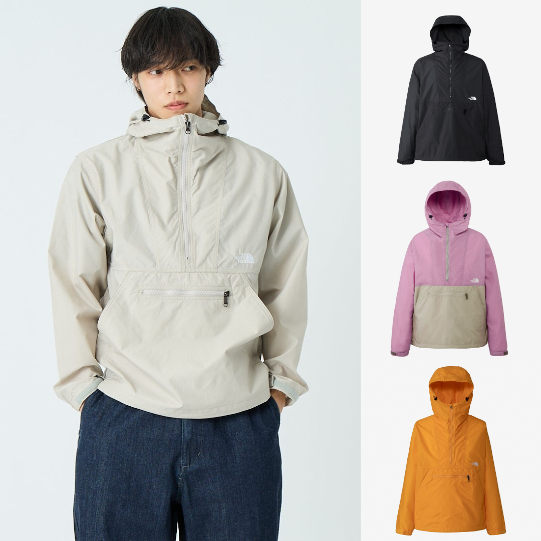 限時折扣預購┃日本 THE NORTH FACE COMPACT ANORAK 拼接 衝鋒衣 連帽上衣 防潑水
