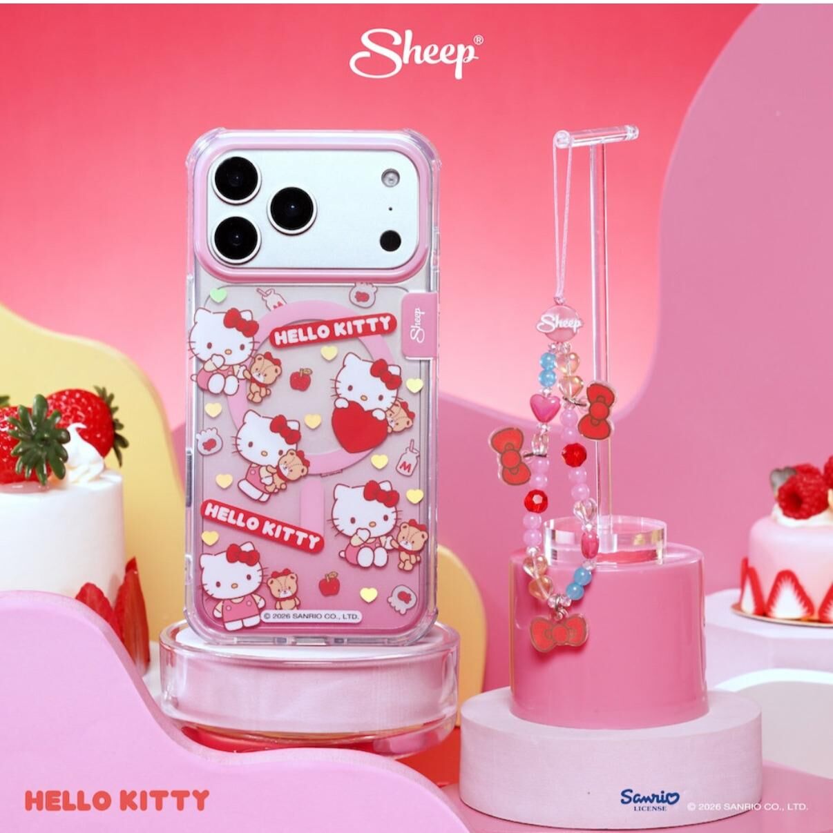 泰國Sanrio x Sheep手機殼 送手繩配飾
