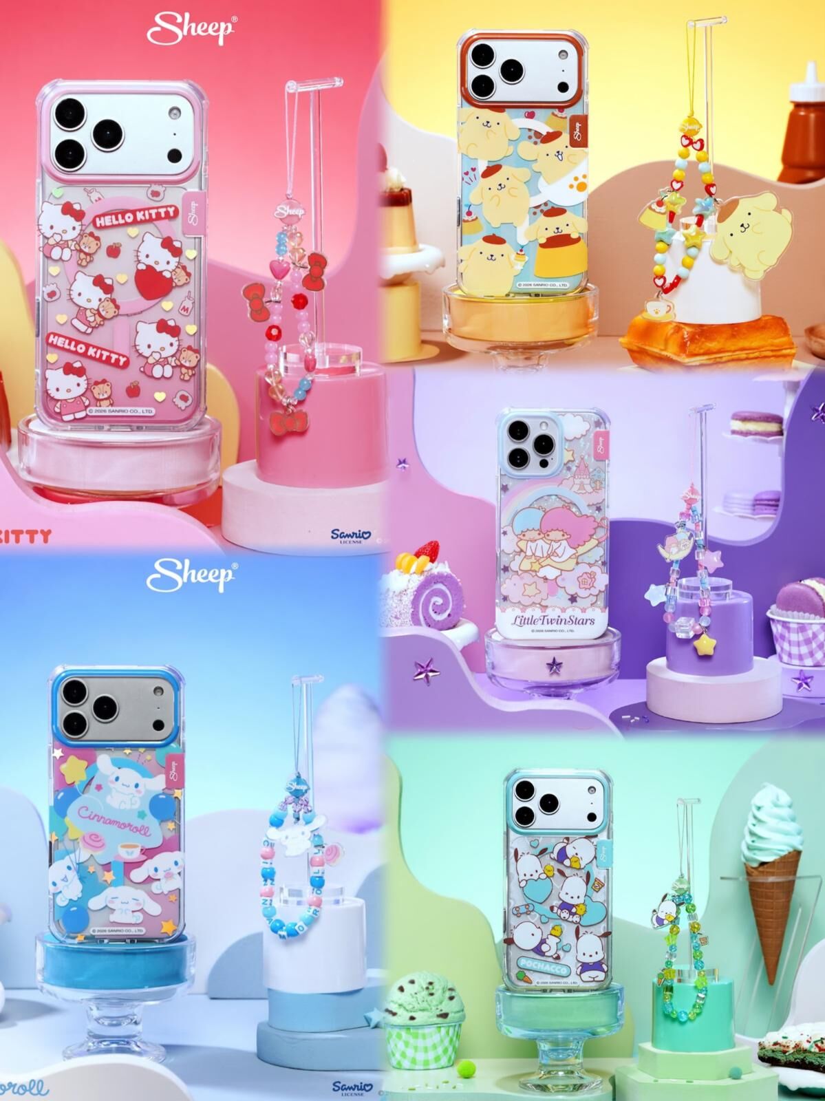泰國Sanrio x Sheep手機殼 送手繩配飾