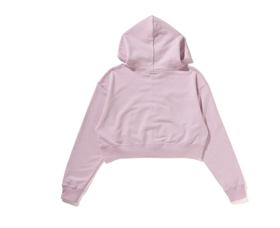 【BAPE女生】0502發售 短版HEAD ONE POINT CROPPED ZIP HOODIE