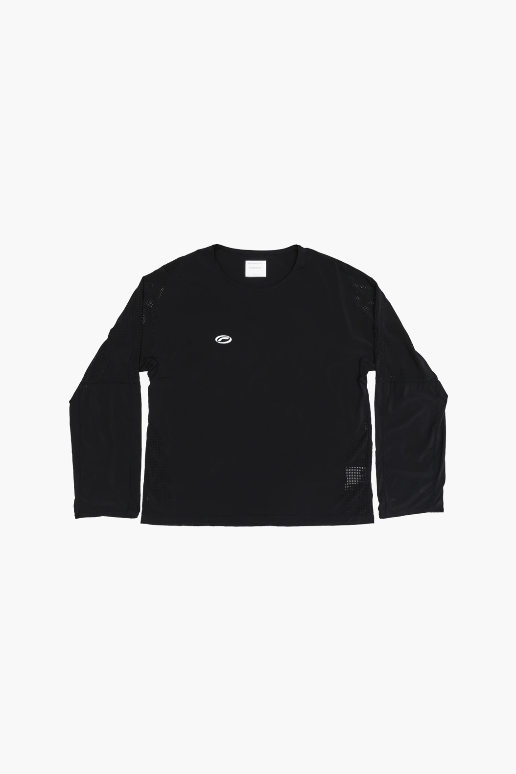 Optimistic Runners｜Perforated Longsleeve "Black"