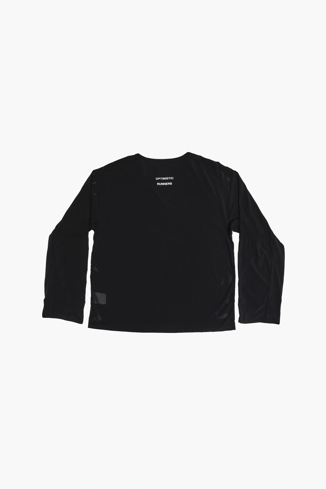 Optimistic Runners｜Perforated Longsleeve "Black"