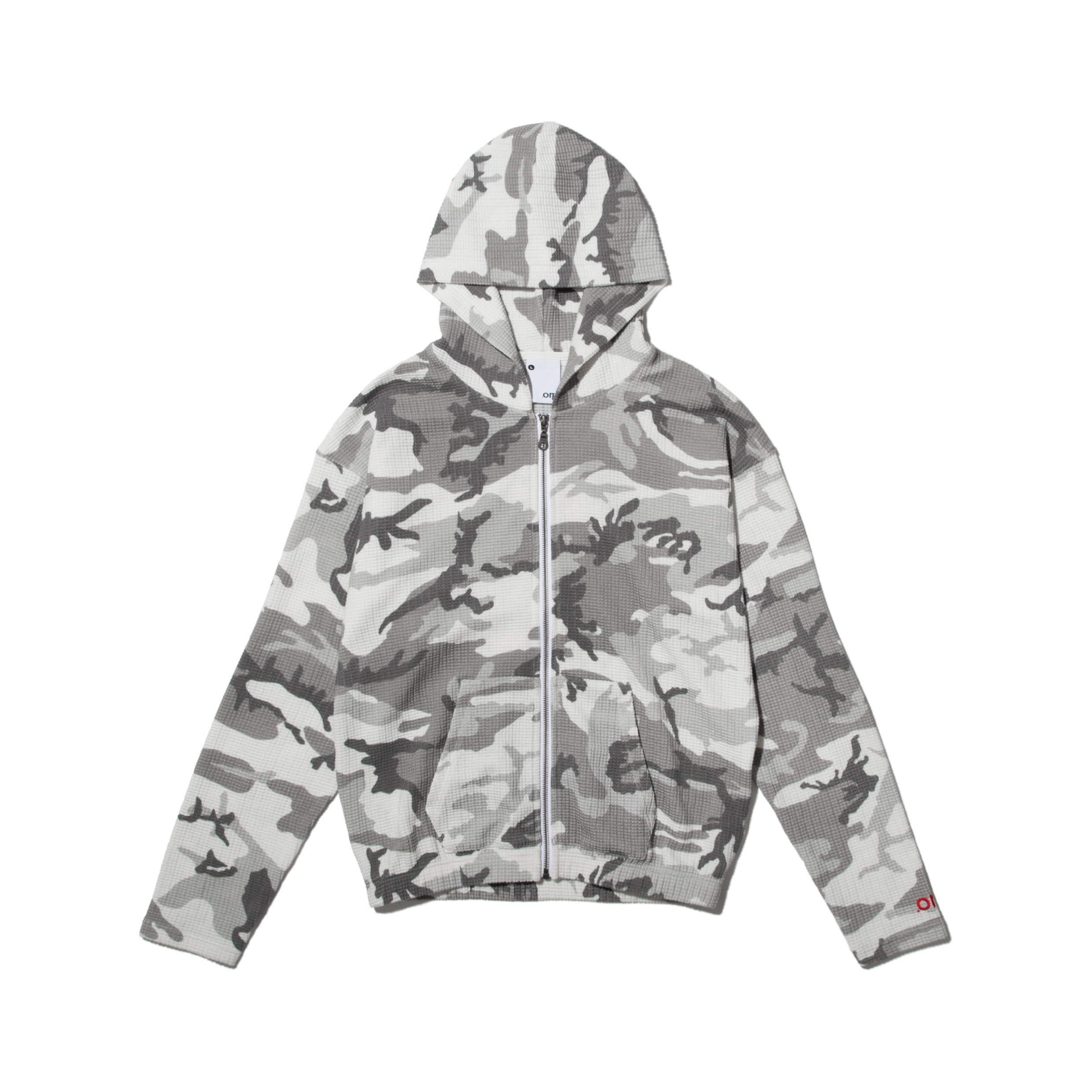nul1.org Slim Waffle Zip Hoodie [nu-23]