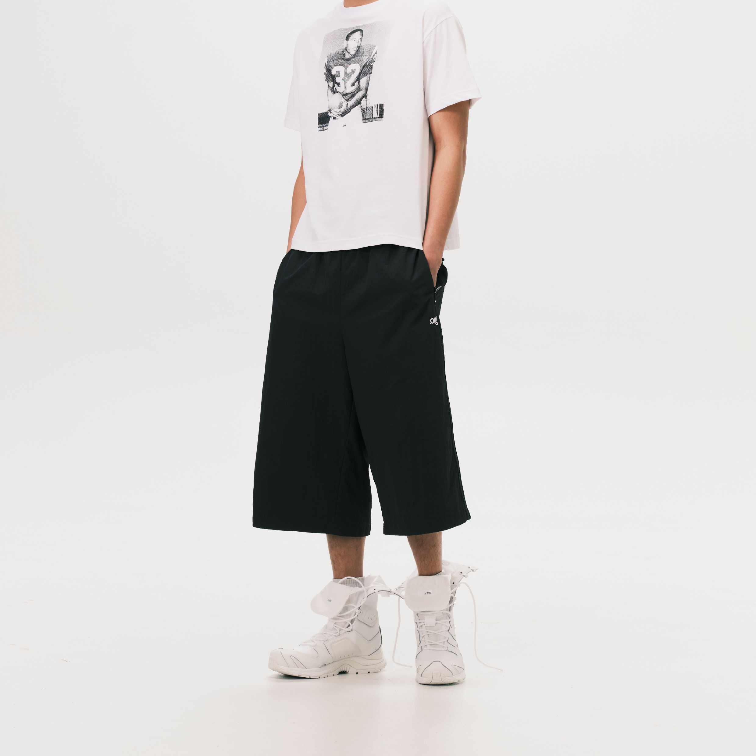 nul1.org Citizen Cropped Shorts Black [nu-P55]