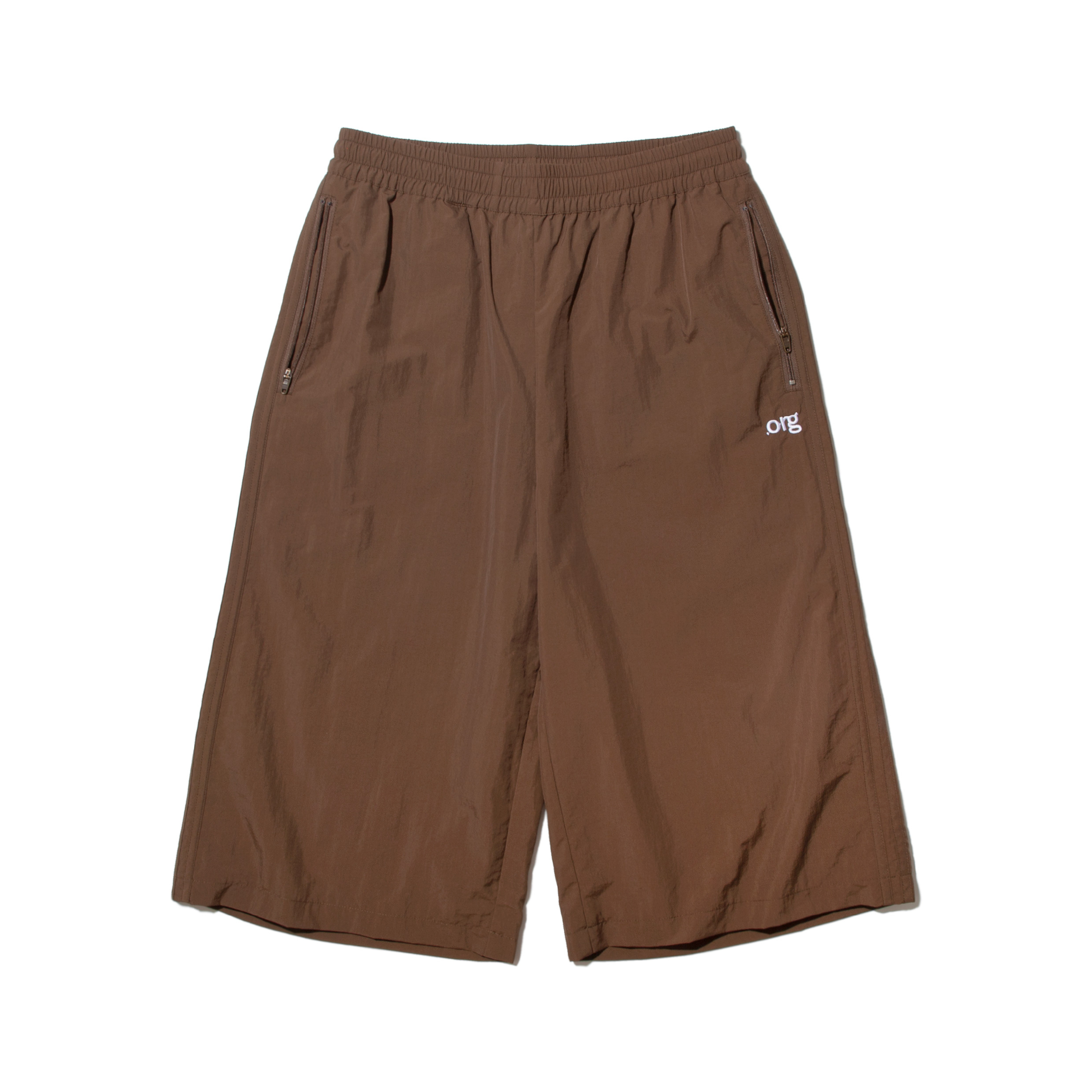 nul1.org Citizen Cropped Shorts Brown [nu-P56]