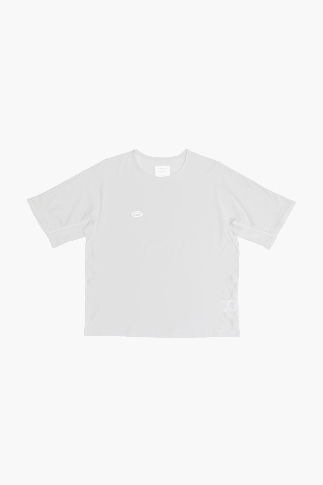Optimistic Runners｜Perforated T-shirt "Cool-grey"