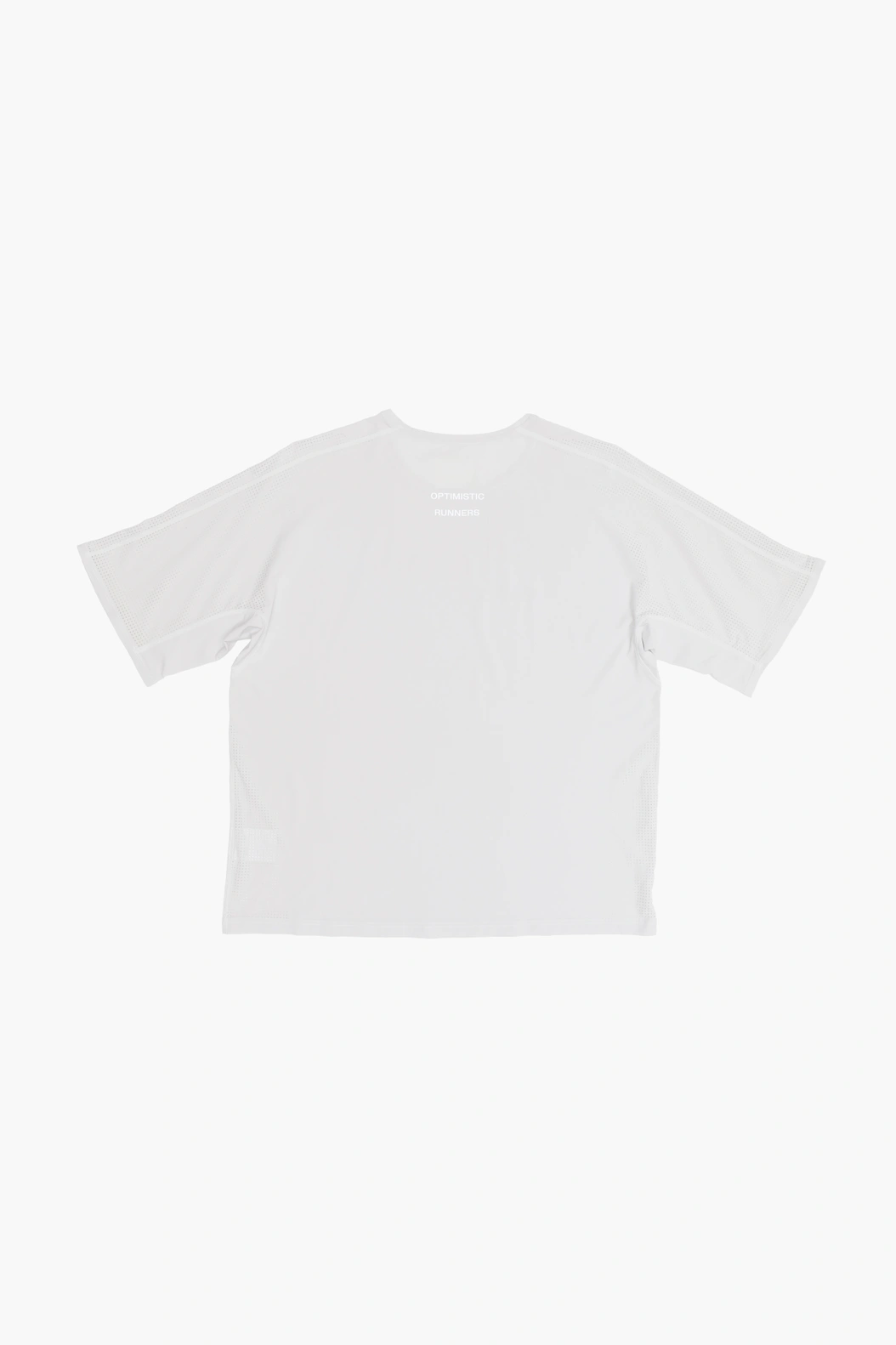 Optimistic Runners｜Perforated T-shirt "Cool-grey"
