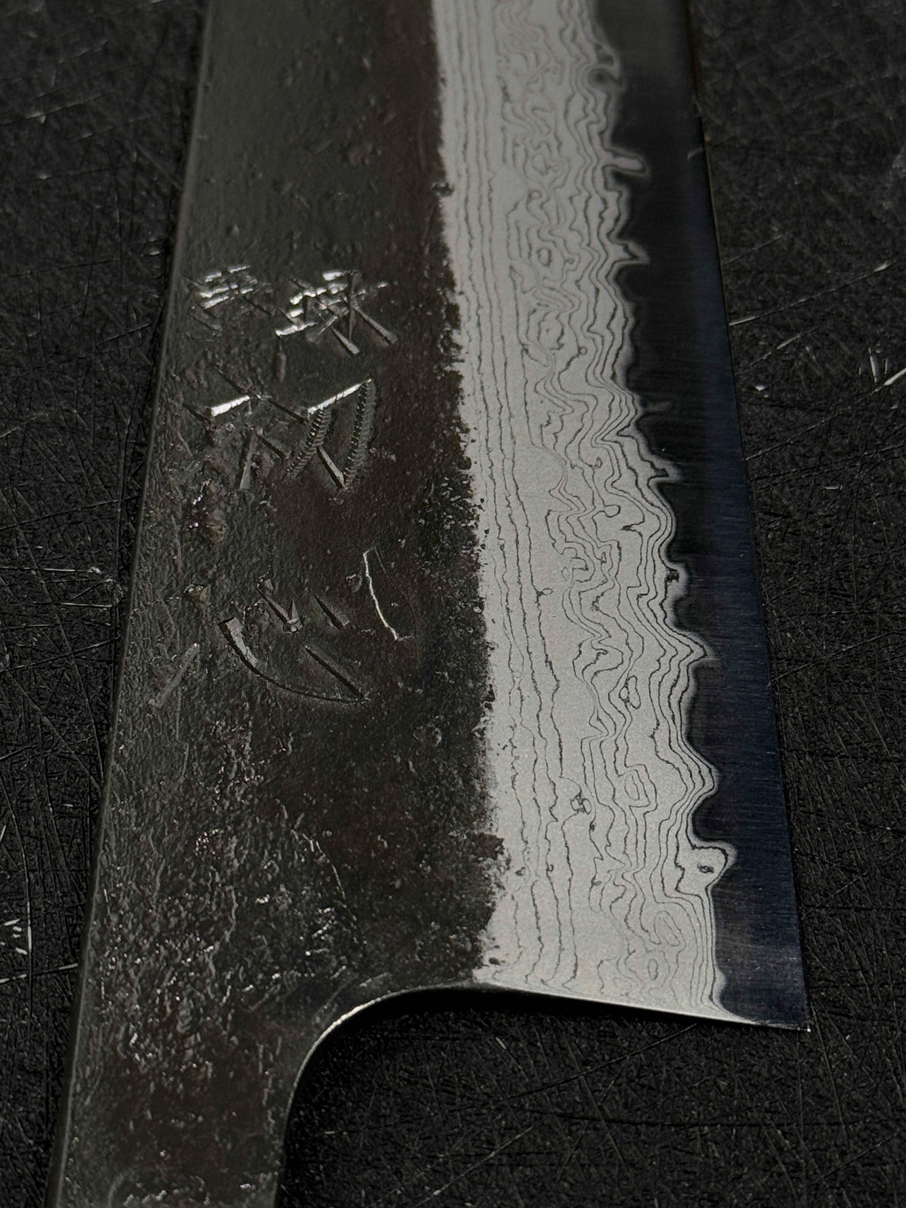 初心 蜃気楼 超青鋼 黒打 墨流 牛刀