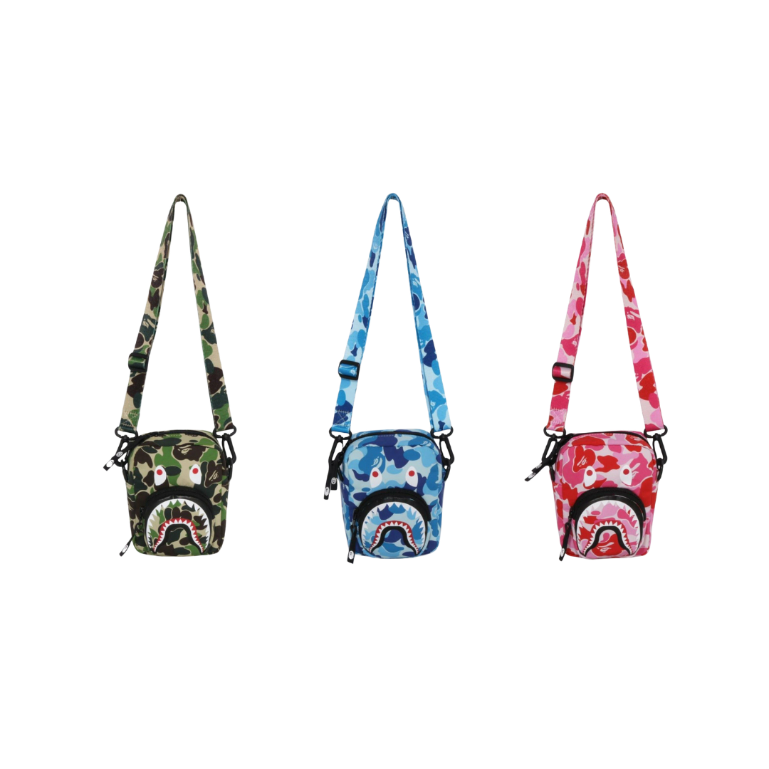 『日本連線中』2026SS A BATHING APE BAPE ABC CAMO SHARK MINI BAG 斜背包 1M30190003