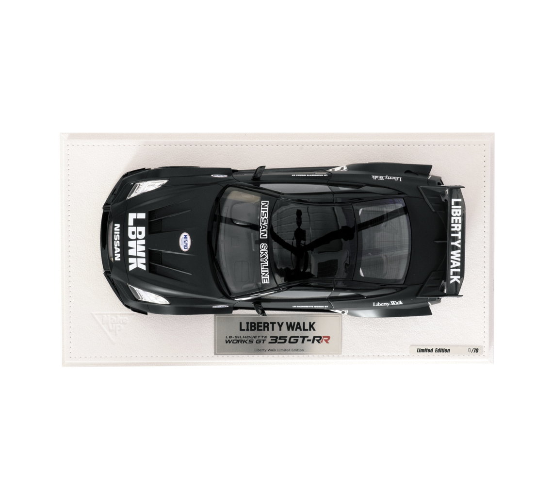 【LIBERTY WALK】0502 發售新品MakeUP 1/18 LB-Silhouette WORKS 35GT-RR Matte Black