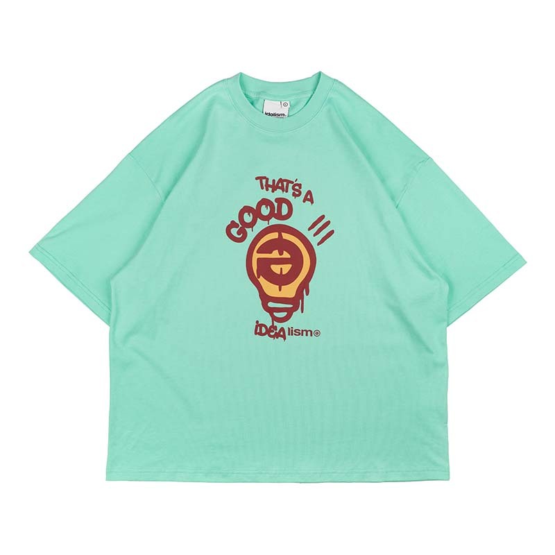 idealism Paint Tee 燈泡塗鴉 短袖 綠色 ID-12 [台灣現貨]
