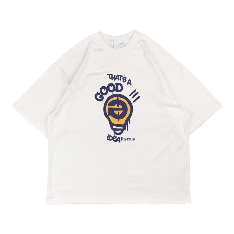 idealism Paint Tee 燈泡塗鴉 短袖 白色 ID-14 [台灣現貨]