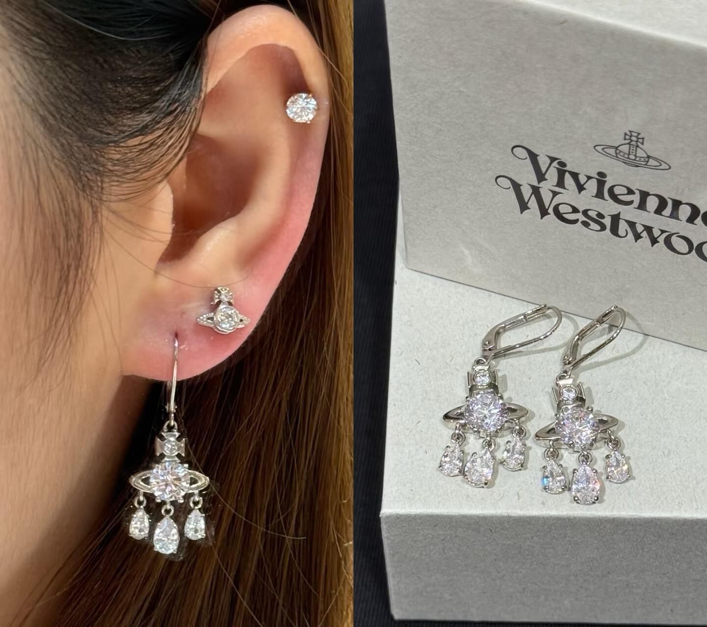 LYS01688  Vivienne Westwood閃石水滴吊飾系列