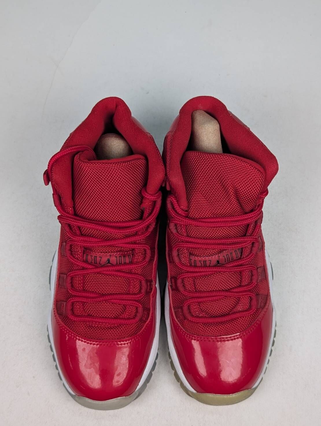 微瑕疵-左右腳鞋底泛黃 378038-623/3.5Y Air Jordan 11 Retro GS Win Like 96 聖誕紅 女鞋