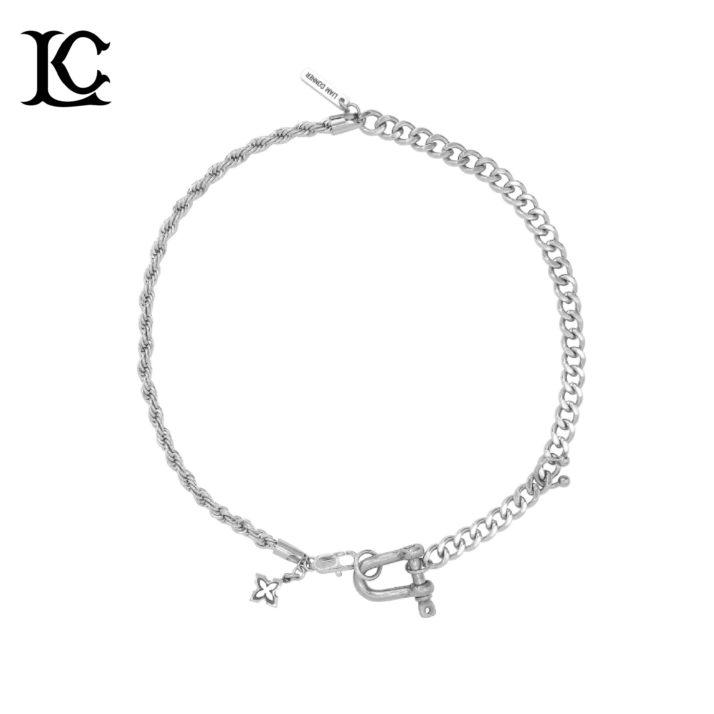Liam Conner Asterisk Splicing  Necklace 十字星 拼接古巴項鍊
