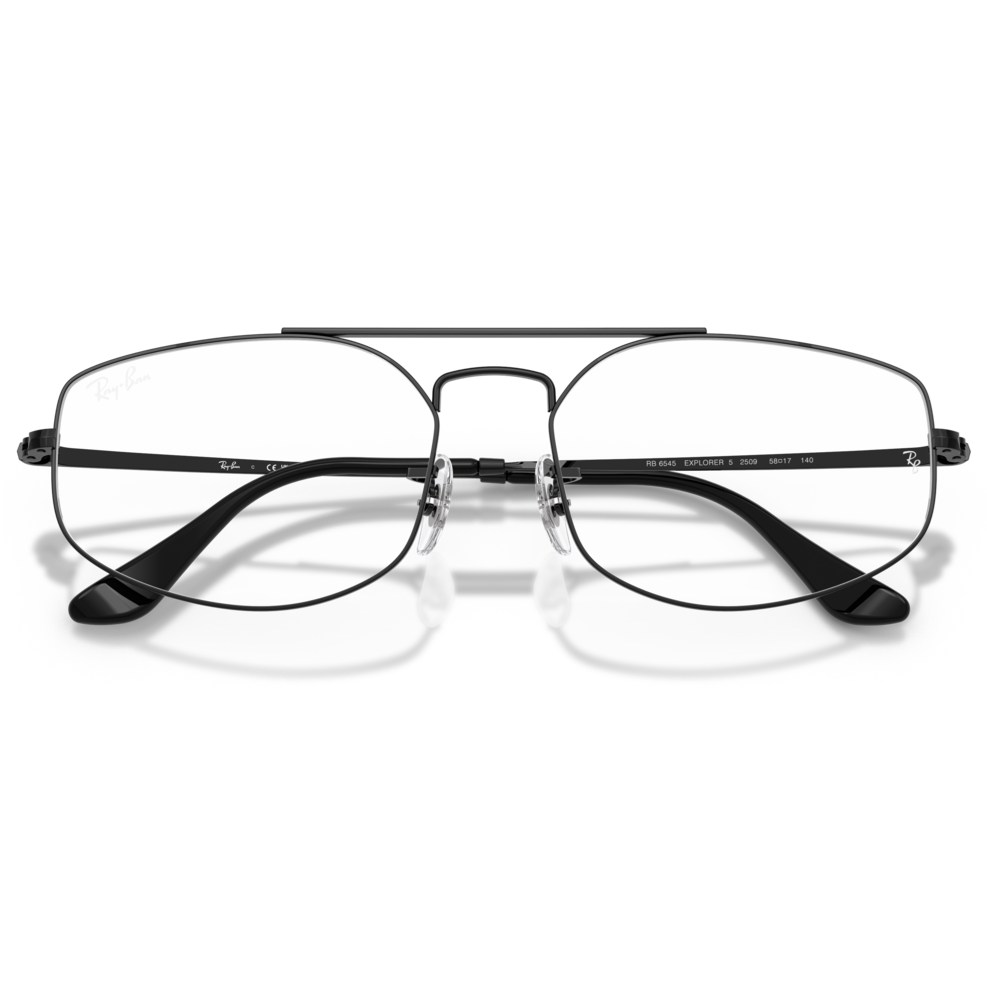 【RayBan】RB6545 2509-58mm 光學眼鏡(黑色)