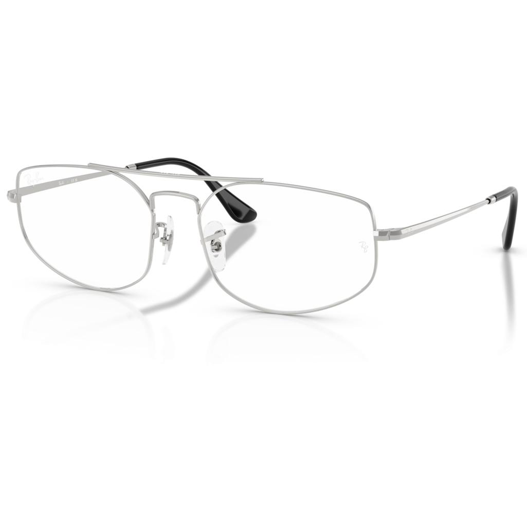 【RayBan】RB6545 2501-58mm 光學眼鏡(銀色)