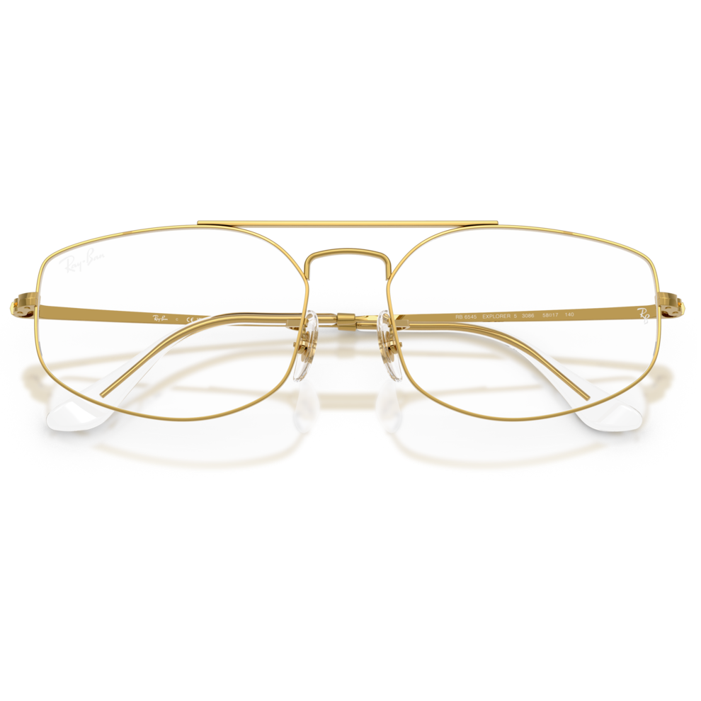 【RayBan】RB6545 3086-58mm 光學眼鏡(傳奇珍金色)