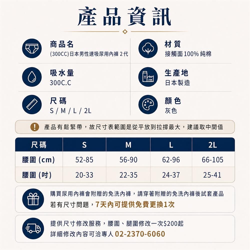 產品資訊與尺寸表