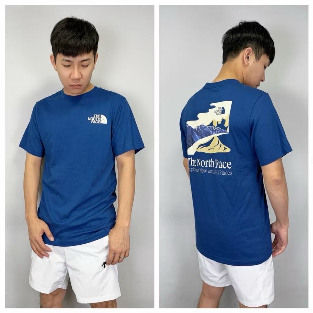 The North Face 北臉 背後插畫山脈 短袖上衣 短T
