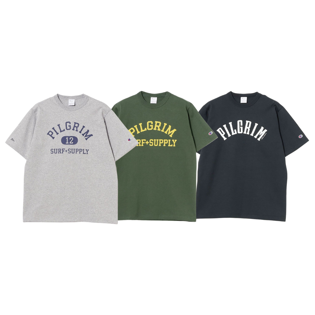 『日本連線中』2026SS Pilgrim Surf+Supply BEAMS X Champion Crack Print Tee 聯名 短T 36080322411
