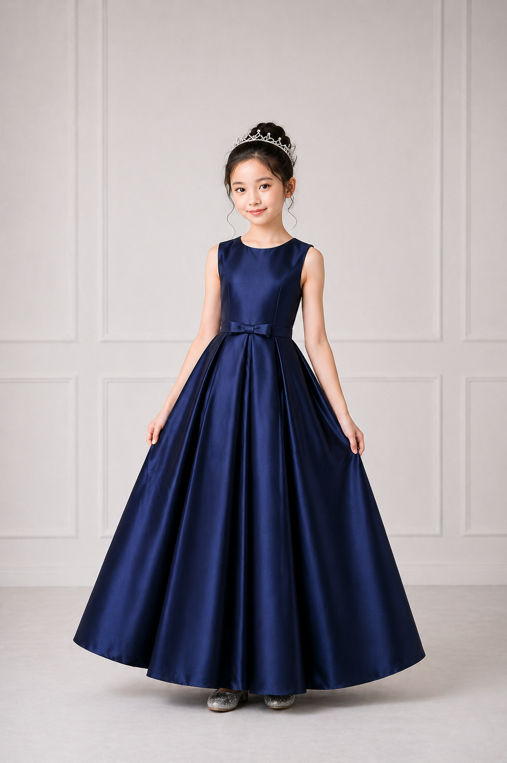 緞面顯瘦版型禮服