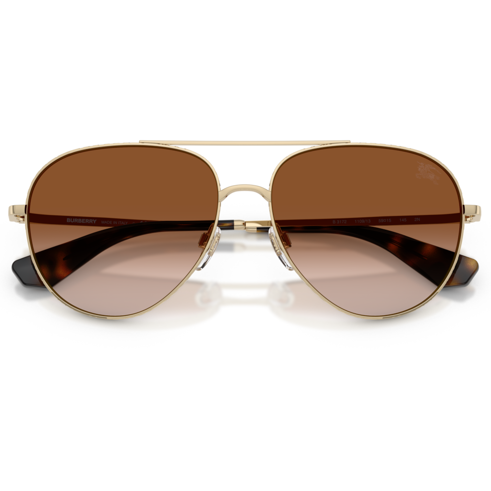 【BURBERRY】BE3172 110913-59mm 太陽眼鏡(淺金色|啡色漸變)