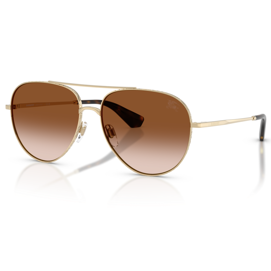 【BURBERRY】BE3172 110913-59mm 太陽眼鏡(淺金色|啡色漸變)