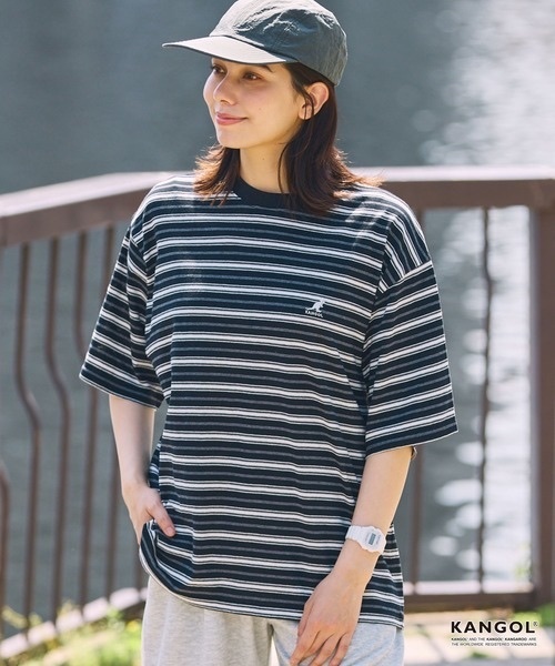 KANGOL  / Multi-Stripe T-Shirt
