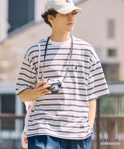 KANGOL  / Multi-Stripe T-Shirt