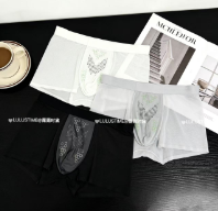 [B] GEMZ & CO LULUTIMES BRA SET OF THREE 8977# SHEER AIR-CONDITIONING PANTS, ICE SILK COOLING MEN'S UNDERWEAR, T177 (T177)