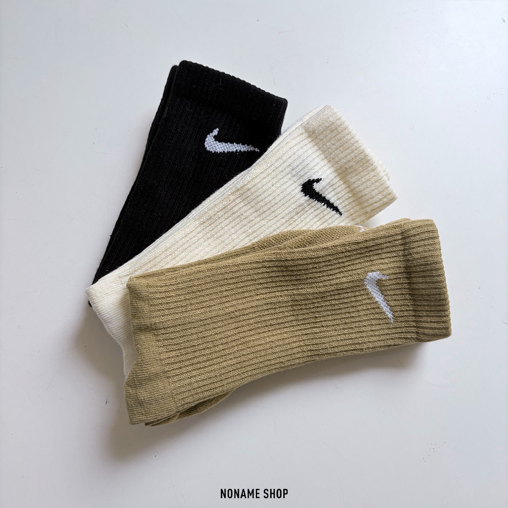 NIKE EVERYDAY PLUS LIGHTWEIGHT 刺繡 小勾 長襪 三雙一包 襪子 波霸奶綠 三色