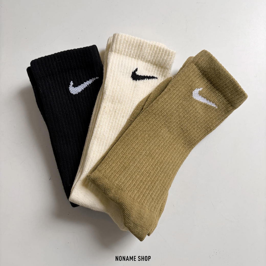 NIKE EVERYDAY PLUS LIGHTWEIGHT 刺繡 小勾 長襪 三雙一包 襪子 波霸奶綠 三色