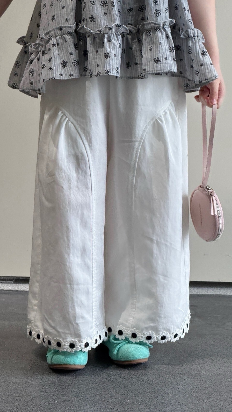 花朵花邊褲