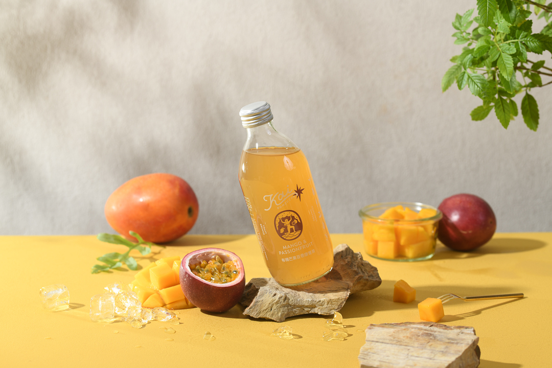 【Kai Kombucha】有機芒果百香康普茶 330ml