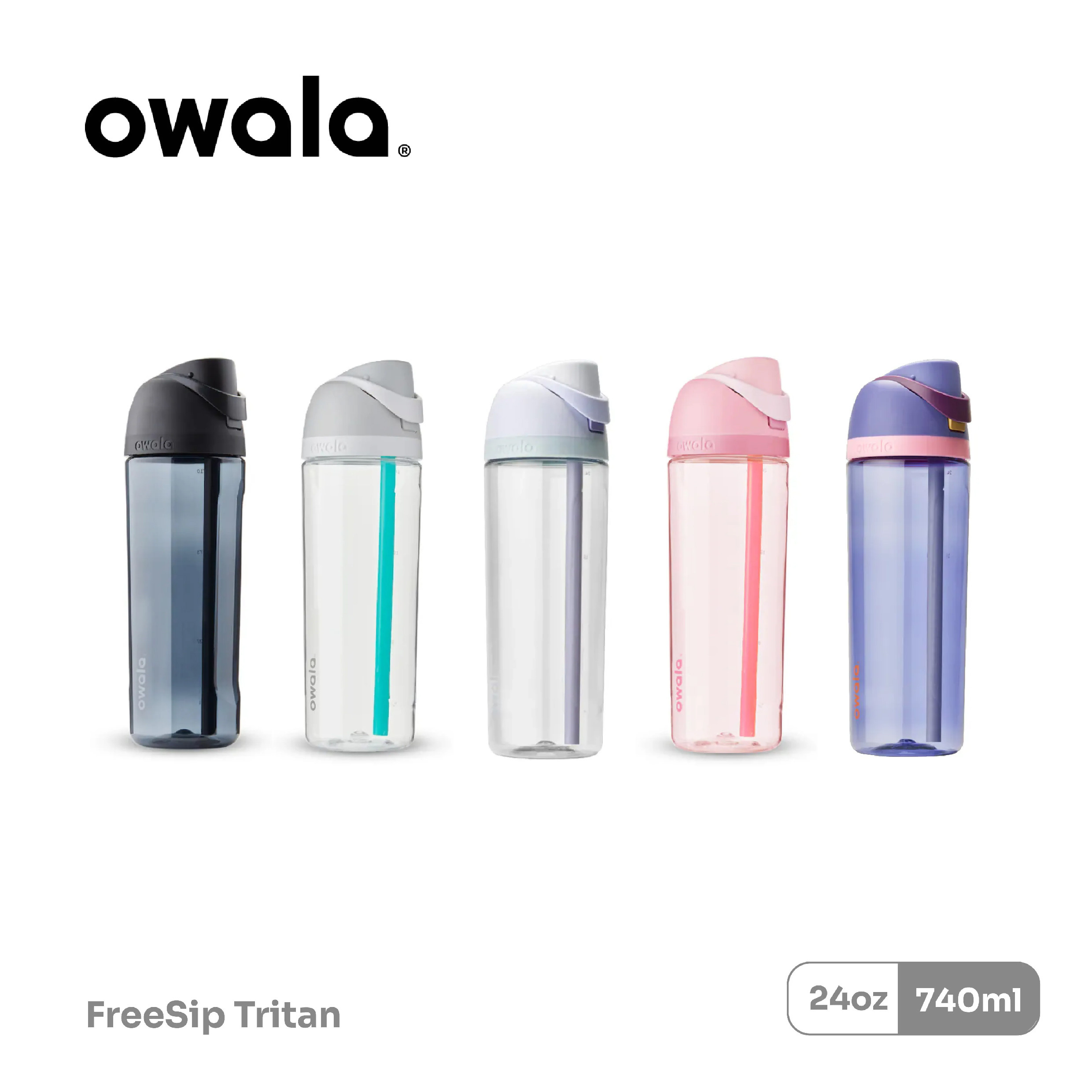 Owala® FreeSip Tritan 740ml / 25oz 雙飲口彈蓋 環保吸管水壺