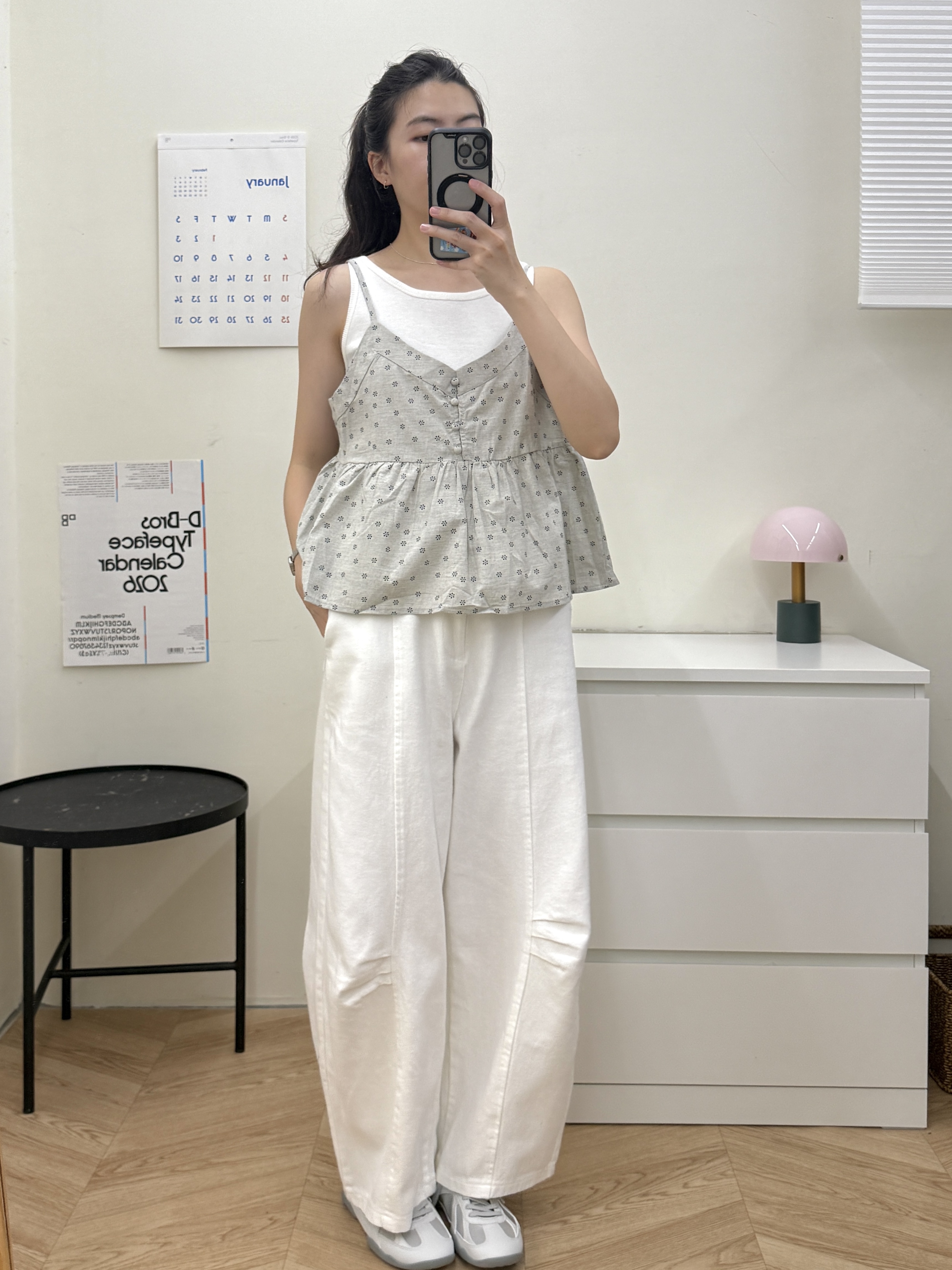 小花吊帶背心