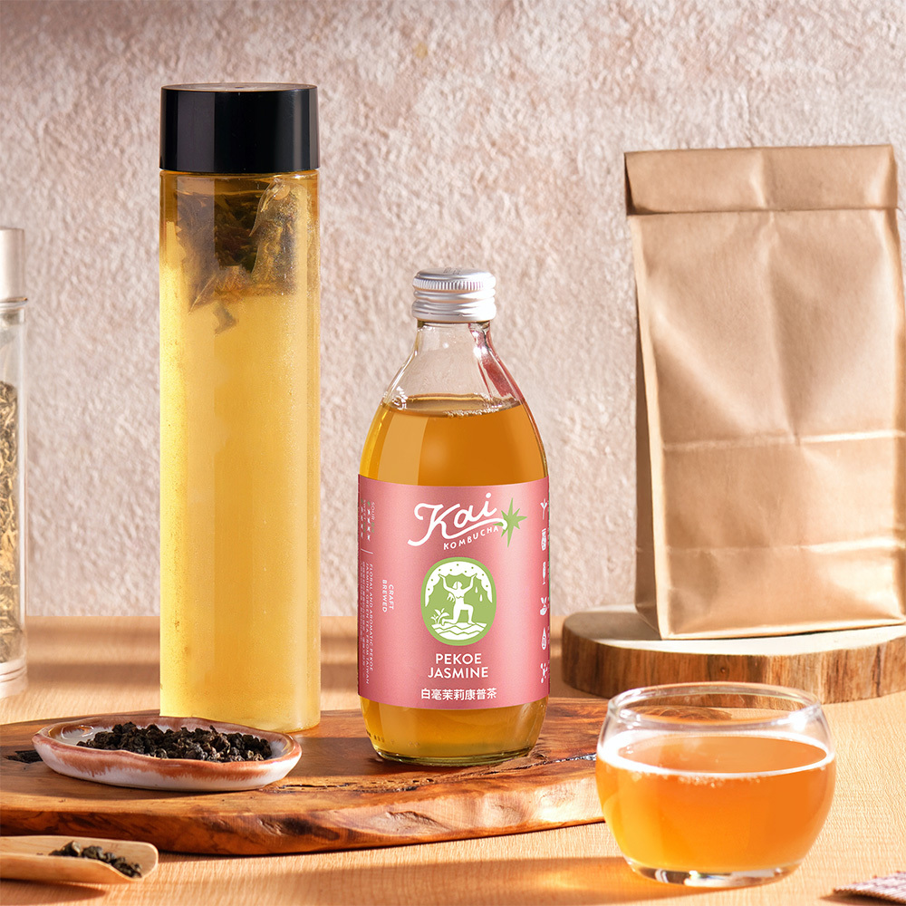 【Kai Kombucha】白毫茉莉康普茶 330ml