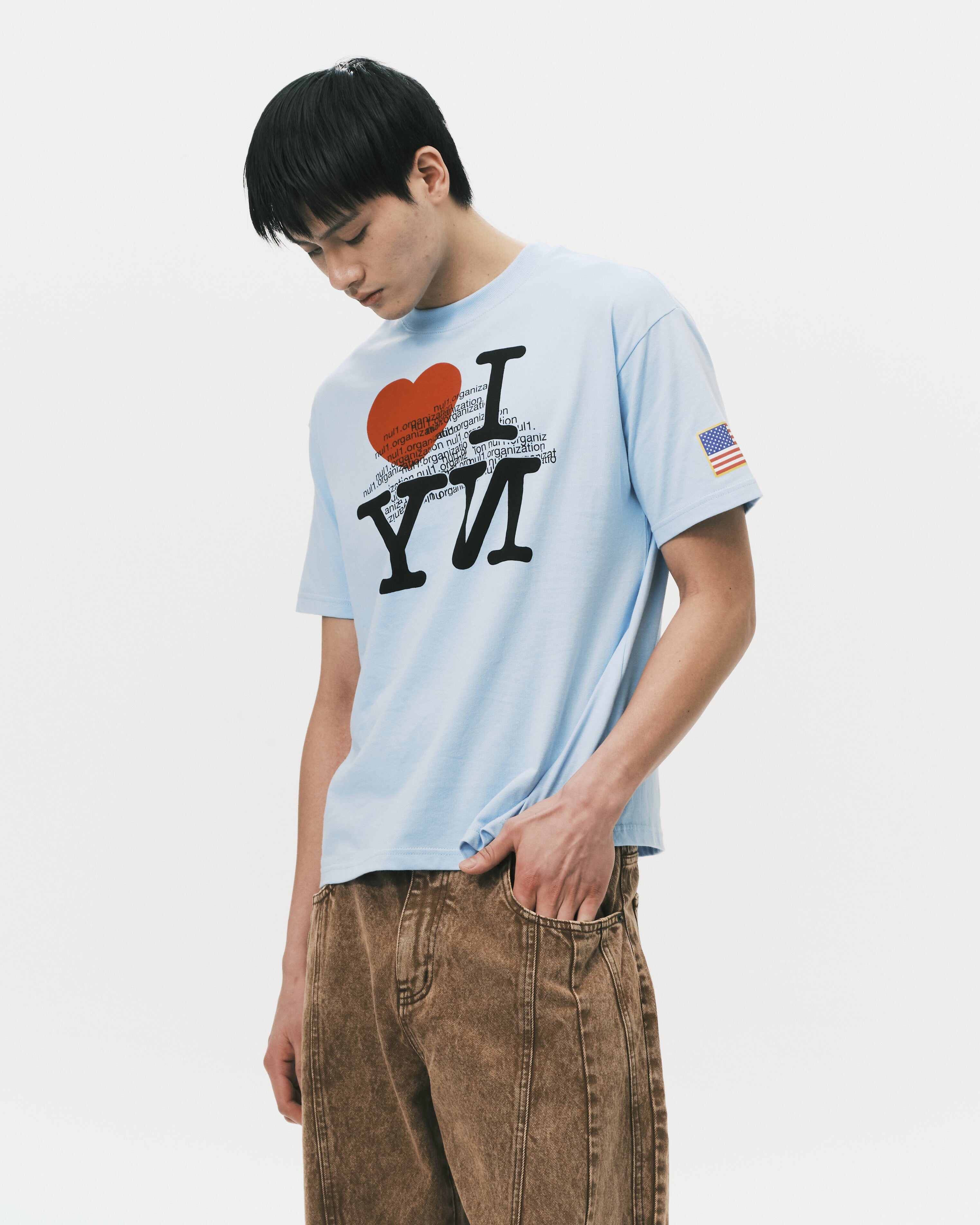 nul1.org ｜(nu-T112) -  I Love NY Tee (Baby Blue)