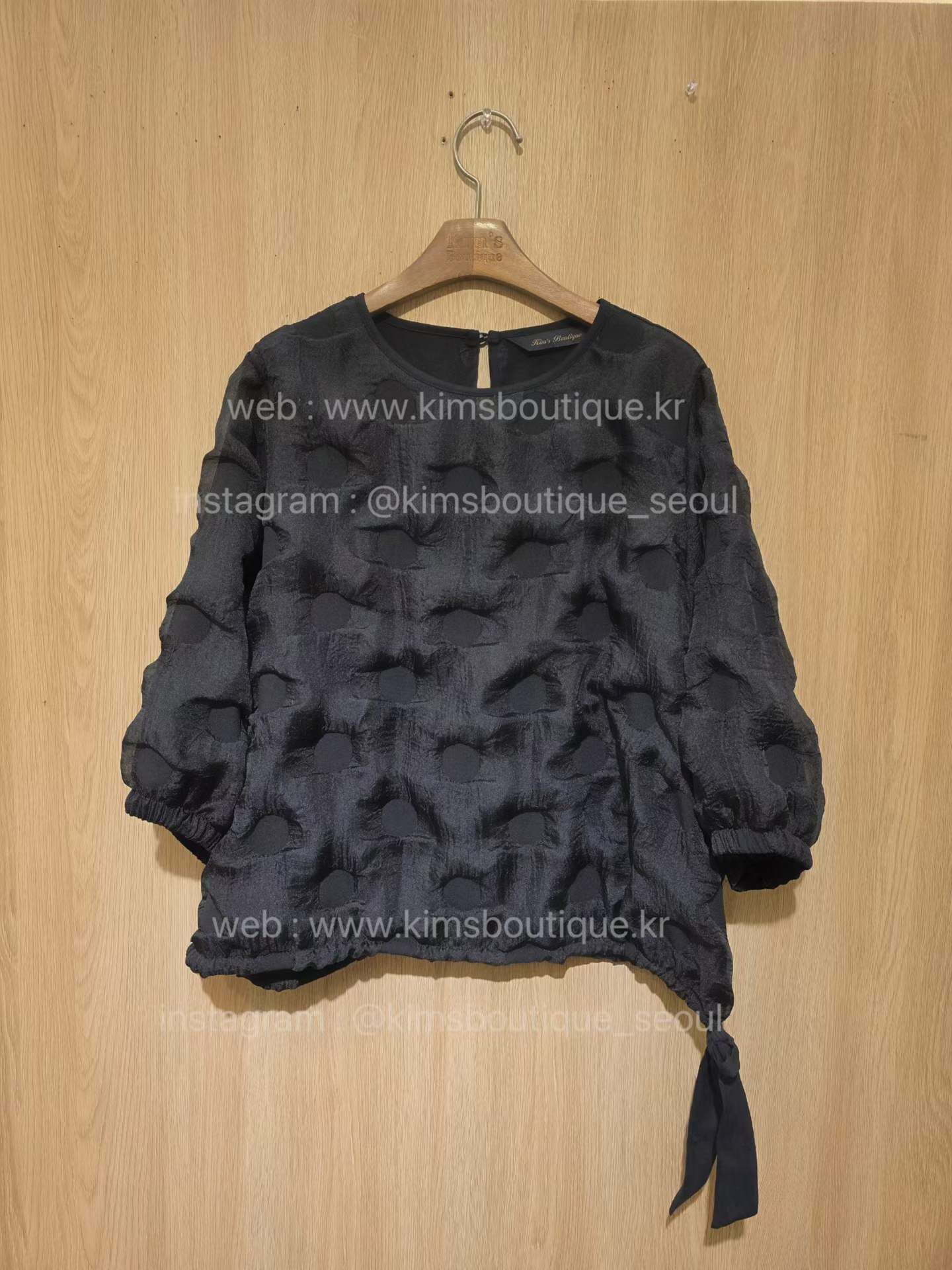 KM6123 蝴蝶結下擺蓬蓬Tee